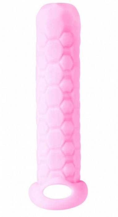 Розовый фаллоудлинитель Homme Long - 13,5 см. - Lola Games - в Абакане купить с доставкой