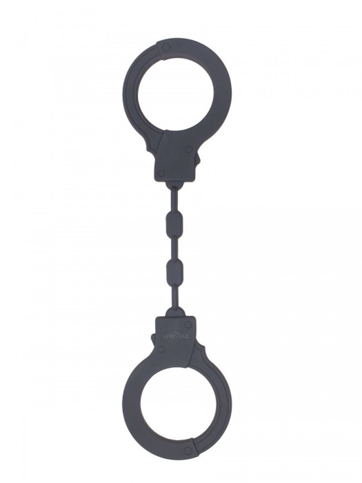 Темно-серые силиконовые наручники - Le Frivole - купить с доставкой в Абакане
