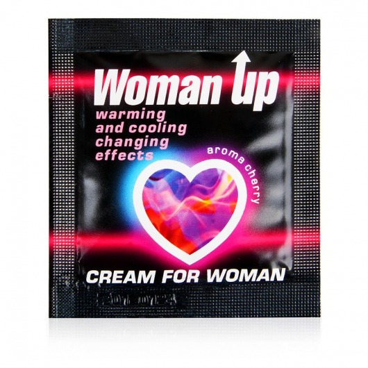 Возбуждающий крем для женщин с ароматом вишни Woman Up - 1,5 гр. - Биоритм - купить с доставкой в Абакане