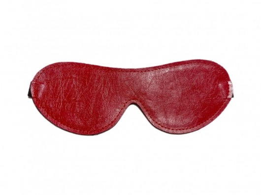 Двусторонняя красно-черная маска на глаза из эко-кожи - БДСМ Арсенал - купить с доставкой в Абакане