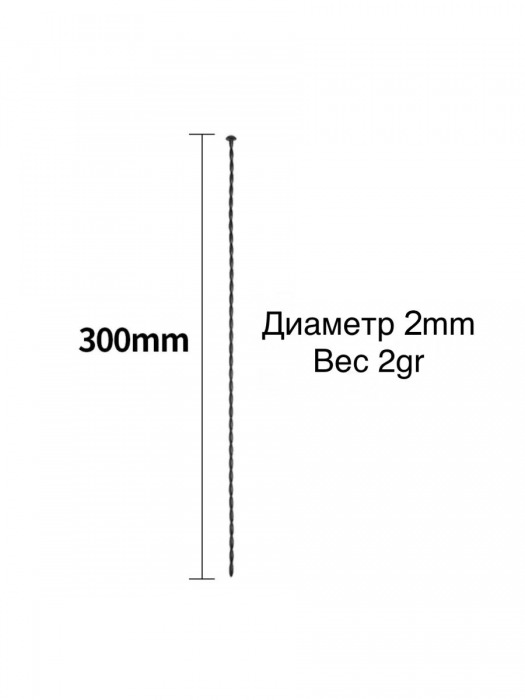 Черный уретральный стимулятор - 30 см. - Rubber Tech Ltd - купить с доставкой в Абакане