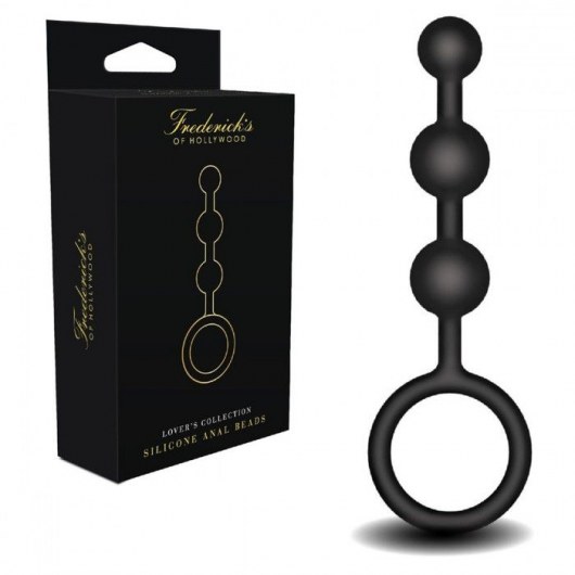 Черная анальная мини-цепочка с 3 шариками - Fredericks Of Hollywood