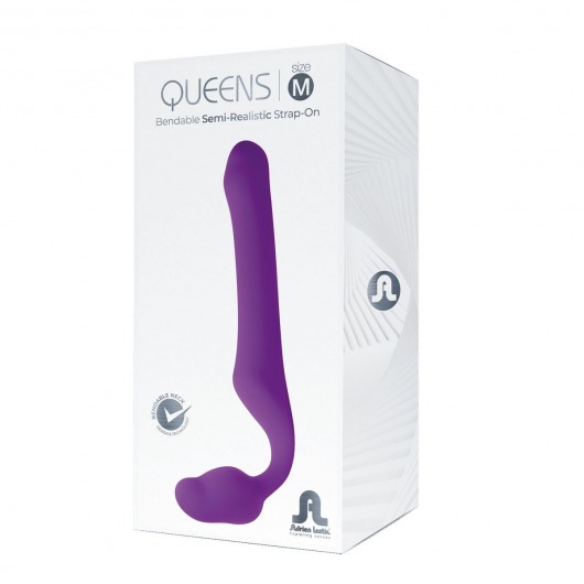 Лиловый безремневой страпон Queens M - Adrien Lastic - купить с доставкой в Абакане