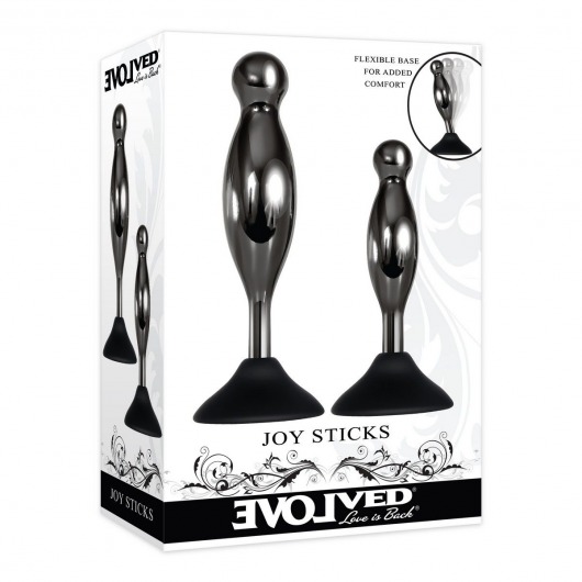 Набор из 2 подвижных анальных стимуляторов Joy Sticks - Evolved