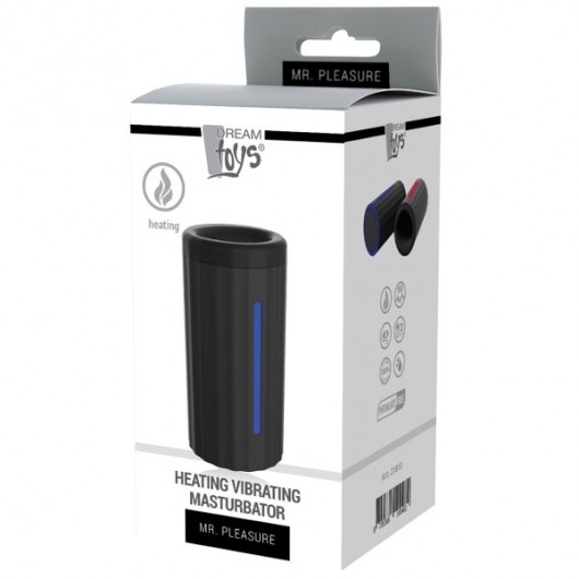 Черный мастурбатор Heeating Vibrating Stroker с функцией нагрева - Dream Toys - в Абакане купить с доставкой