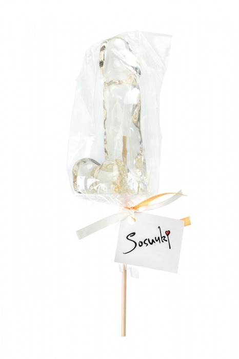 Прозрачный леденец в форме пениса со вкусом пина колада - Sosuчki - купить с доставкой в Абакане