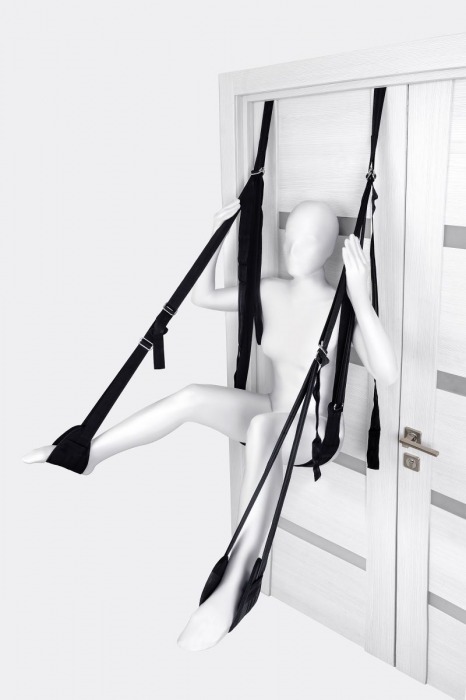 Черные секс-качели на дверь Anonymo №0505 - ToyFa - купить с доставкой в Абакане