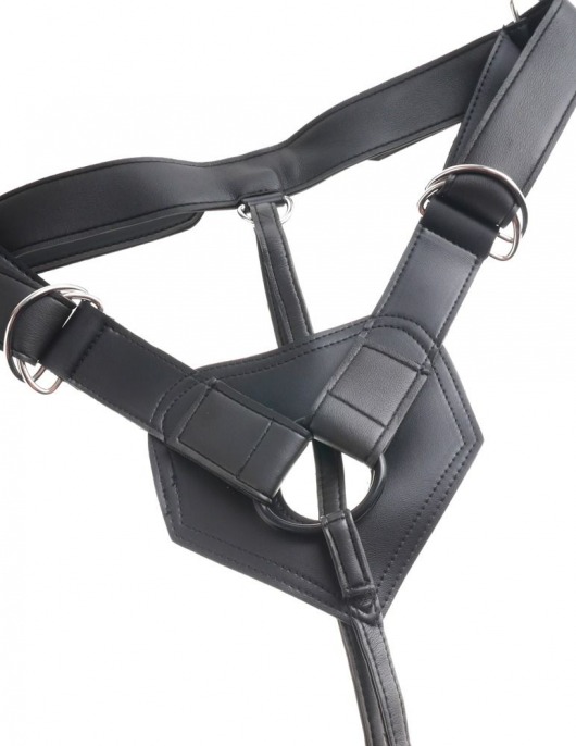 Страпон с телесной насадкой 7  Uncut with Strap on Harness - 18 см. - Pipedream - купить с доставкой в Абакане