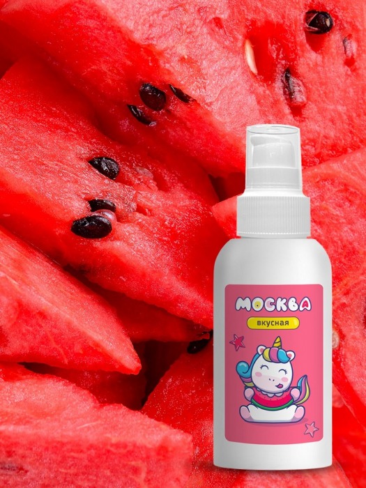 Универсальная смазка с ароматом арбуза  Москва Вкусная  - 100 мл. - Москва - купить с доставкой в Абакане