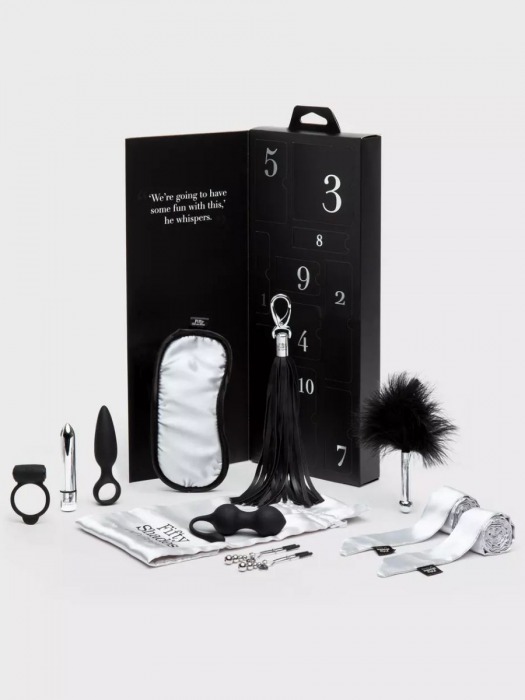 Эротический набор Pleasure Overload 10 Days of Play Gift Set - Fifty Shades of Grey - купить с доставкой в Абакане