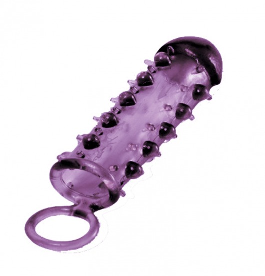 Закрытая фиолетовая насадка с пупырышками SAMURAI PENIS SLEEVE PURPLE - 14,5 см. - NMC - в Абакане купить с доставкой