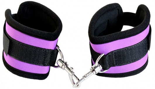 Наручники из неопрена фиолетового цвета - ToyFa - купить с доставкой в Абакане