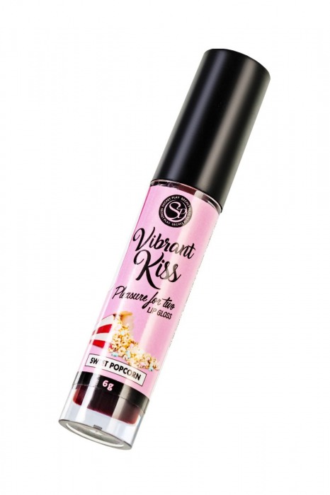 Бальзам для губ Lip Gloss Vibrant Kiss со вкусом попкорна - 6 гр. - Secret Play - купить с доставкой в Абакане
