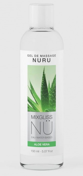 Массажный гель на водной основе Mixgliss NU Aloe Vera - 150 мл. - Strap-on-me - купить с доставкой в Абакане