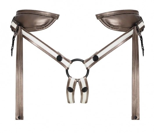 Бронзовый пояс для насадок Desirous Harness - Strap-on-me - купить с доставкой в Абакане