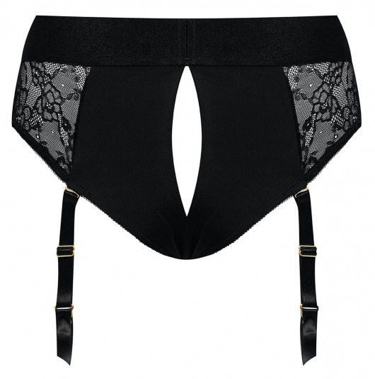 Черные трусики для насадок Diva Lingerie Harness - size M - Strap-on-me - купить с доставкой в Абакане