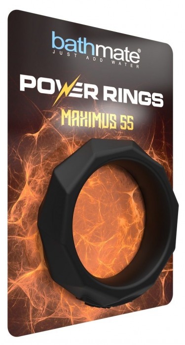 Черное эрекционное кольцо Maximus 55 - Bathmate - в Абакане купить с доставкой