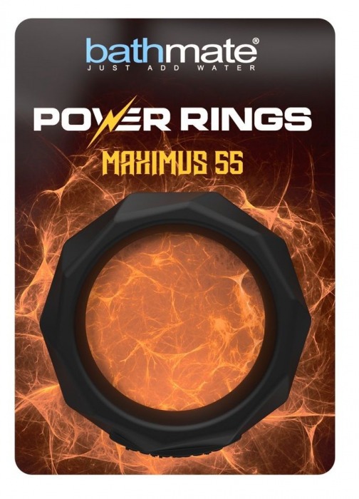 Черное эрекционное кольцо Maximus 55 - Bathmate - в Абакане купить с доставкой