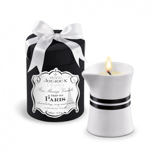 Массажное масло в виде большой свечи Petits Joujoux Paris с ароматом ванили и сандала - MyStim - купить с доставкой в Абакане