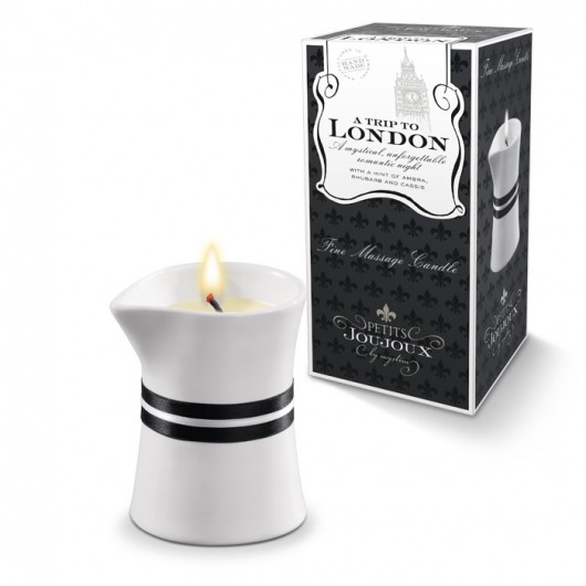 Массажное масло в виде малой свечи Petits Joujoux London с ароматом ревеня, амбры и чёрной смородины - MyStim - купить с доставкой в Абакане
