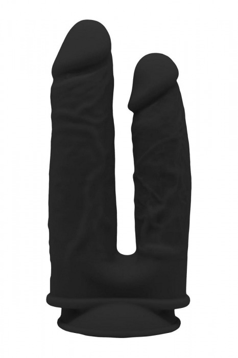 Черный анально-вагинальный фаллоимитатор Double Penetrator - 19,5 см. - Dream Toys