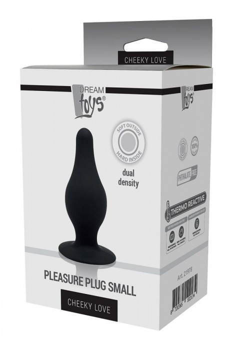 Черный анальный стимулятор DUAL DENSITY PLEASURE PLUG S - 7,2 см. - Dream Toys