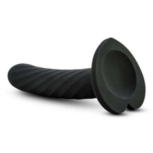 Черный анальный фаллоимитатор Twist Medium - 14 см. - Blush Novelties