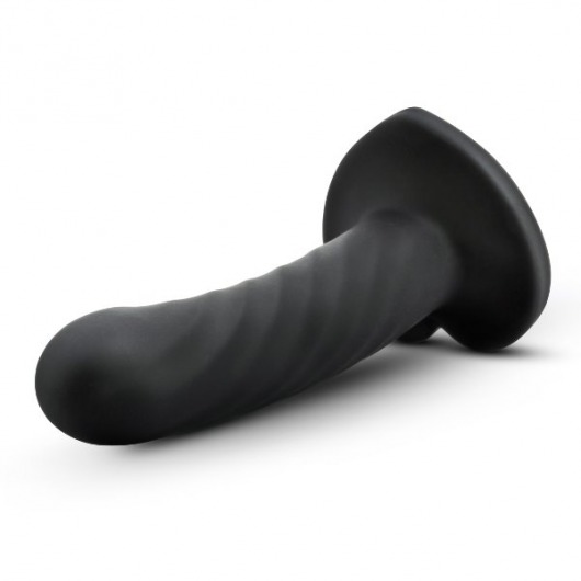 Черный анальный фаллоимитатор Twist Medium - 14 см. - Blush Novelties