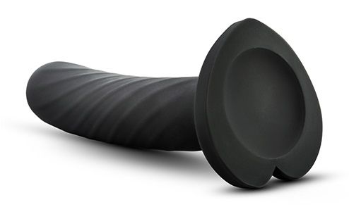 Черный анальный фаллоимитатор Twist Large - 17,78 см. - Blush Novelties