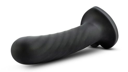 Черный анальный фаллоимитатор Twist Large - 17,78 см. - Blush Novelties