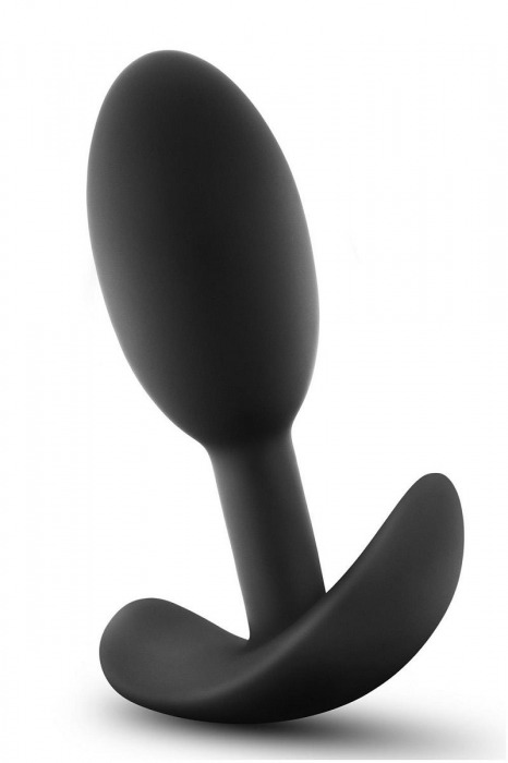 Черный анальный стимулятор Vibra Slim Plug Small - 8,8 см. - Blush Novelties
