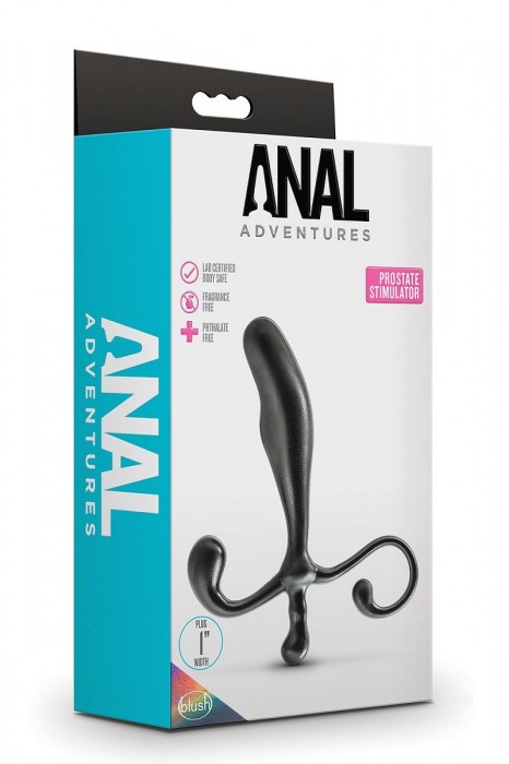 Черный стимулятор простаты Prostate Stimulator - 12,7 см. - Blush Novelties - в Абакане купить с доставкой