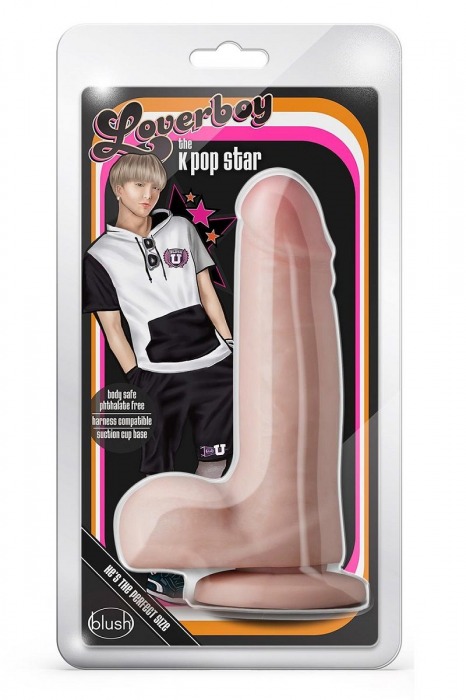 Телесный фаллоимитатор K Pop Star - 18,5 см. - Blush Novelties