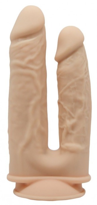 Телесный анально-вагинальный фаллоимитатор Model 1 - Adrien Lastic