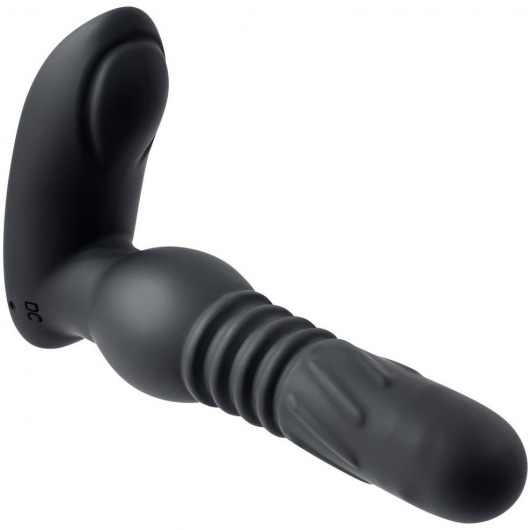 Черный массажер простаты Adams Warming   Rotating Prostate Thruster - 15,3 см. - Adam & Eve - в Абакане купить с доставкой