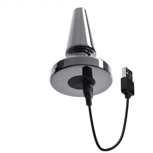 Черная анальная вибропробка Beginner Metal Plug - 11,2 см. - Evolved