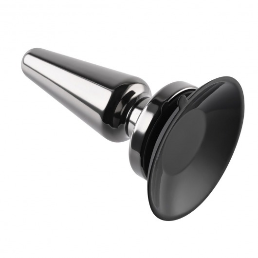 Черная анальная вибропробка Advanced Metal Plug - 13,8 см. - Evolved