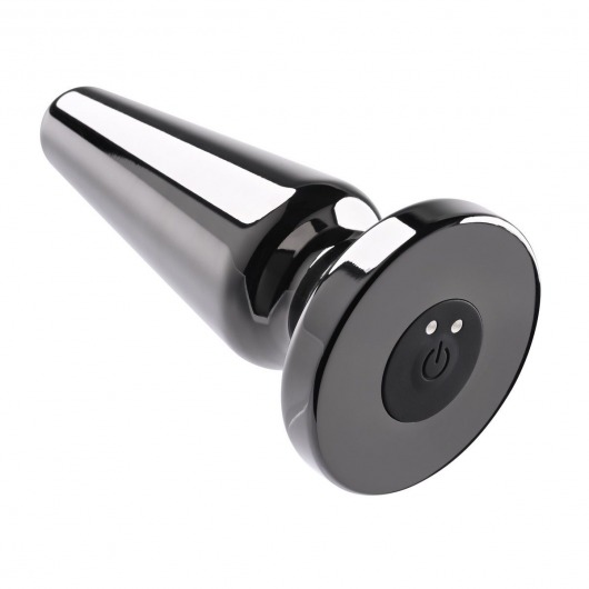 Черная анальная вибропробка Advanced Metal Plug - 13,8 см. - Evolved