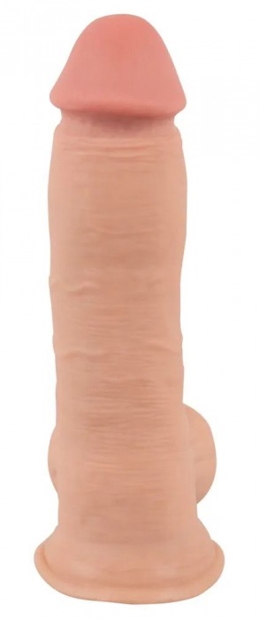 Телесный фаллоимитатор с подвижной кожей - 19,9 см. - Orion