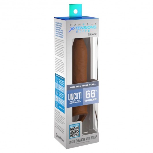 Кофейная насадка-удлинитель Uncut Enhancer with Strap - 20,3 см. - Pipedream - в Абакане купить с доставкой