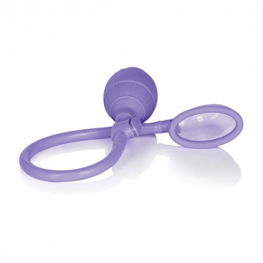 Фиолетовая помпа для клитора Mini Silicone Clitoral Pump - California Exotic Novelties