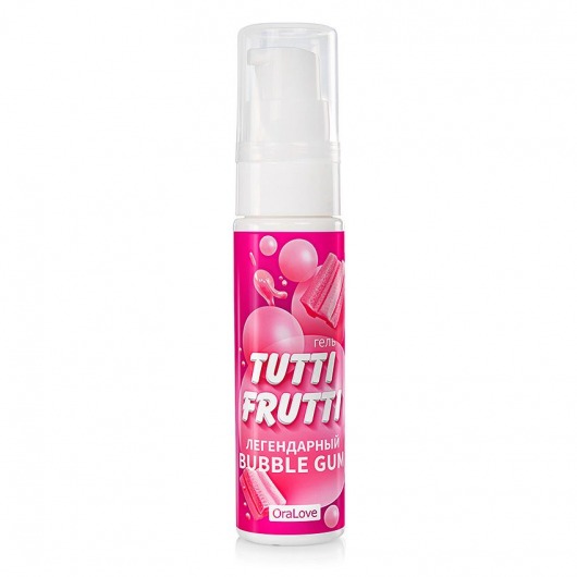 Интимный гель на водной основе Tutti-Frutti Bubble Gum - 30 гр. - Биоритм - купить с доставкой в Абакане