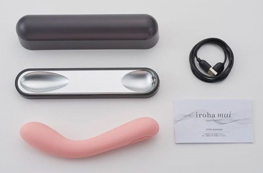 Розовый изогнутый вибратор Iroha Mai Toki - 17,4 см. - Tenga