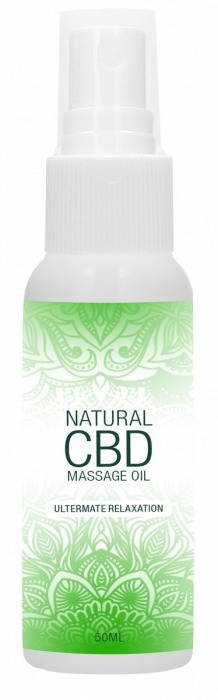 Массажное масло Natural CBD Massage Oil - 50 мл. - Shots Media BV - купить с доставкой в Абакане