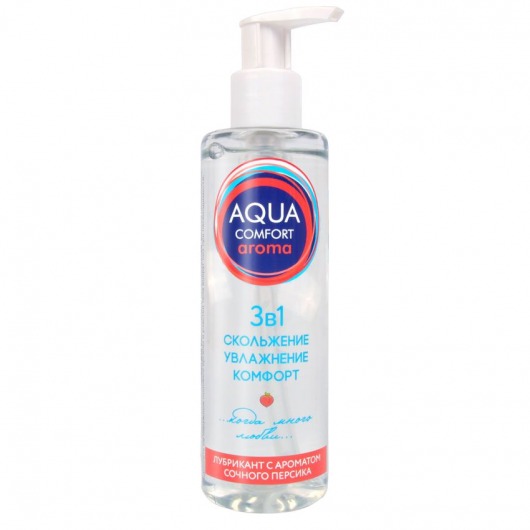 Гель-лубрикант на водной основе Aqua Comfort Aroma с ароматом персика - 195 гр. - Биоритм - купить с доставкой в Абакане