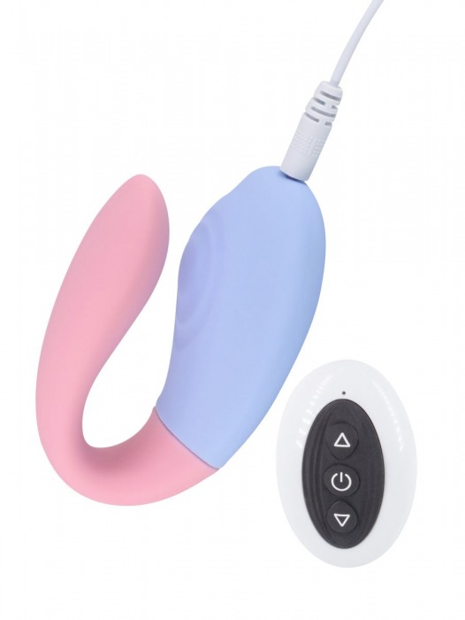Двухцветный вибростимулятор для пар с пультом ДУ - Свободный ассортимент