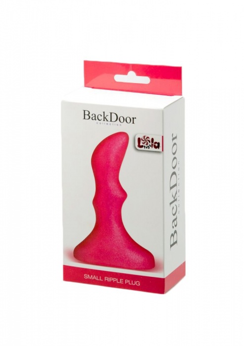 Розовый анальный стимулятор Small ripple plug - 10 см. - Lola Games