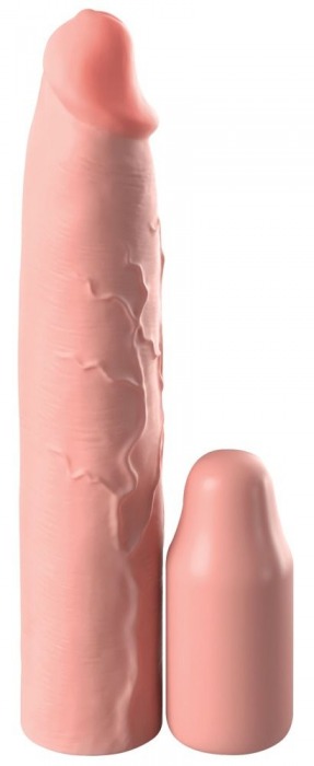 Телесная насадка-удлинитель 3 Inch Silicone Mega X-tension - 22,9 см. - Pipedream - в Абакане купить с доставкой