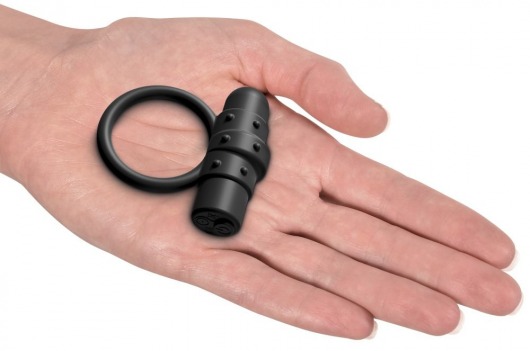Черное перезаряжаемое эрекционное кольцо Vibrating Silicone C-Ring - Pipedream - в Абакане купить с доставкой