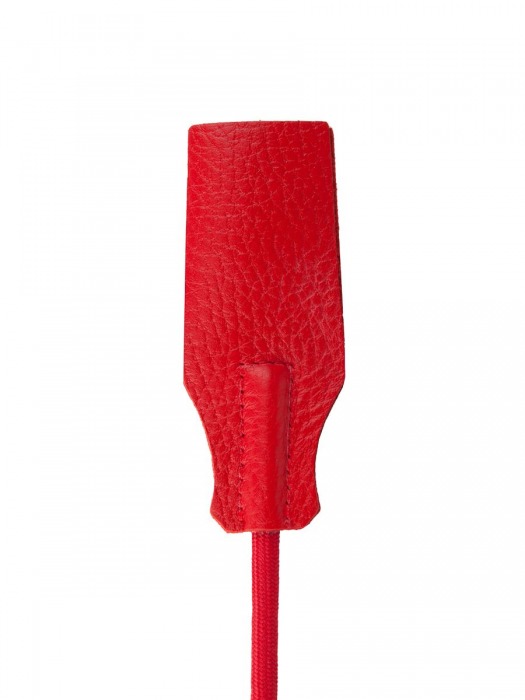 Красный стек с кожаной ручкой - 70 см. - Sitabella - купить с доставкой в Абакане